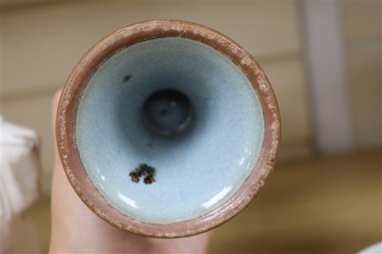 A group of Chinese coloured glazed vases and pots